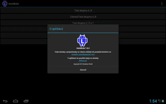 Autoškola android App screenshot 0